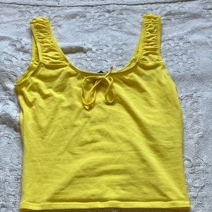 Yellow Top with Thick Straps. Size Small.